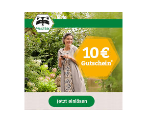 Waschbär 10€ für Newsletter Anmeldung