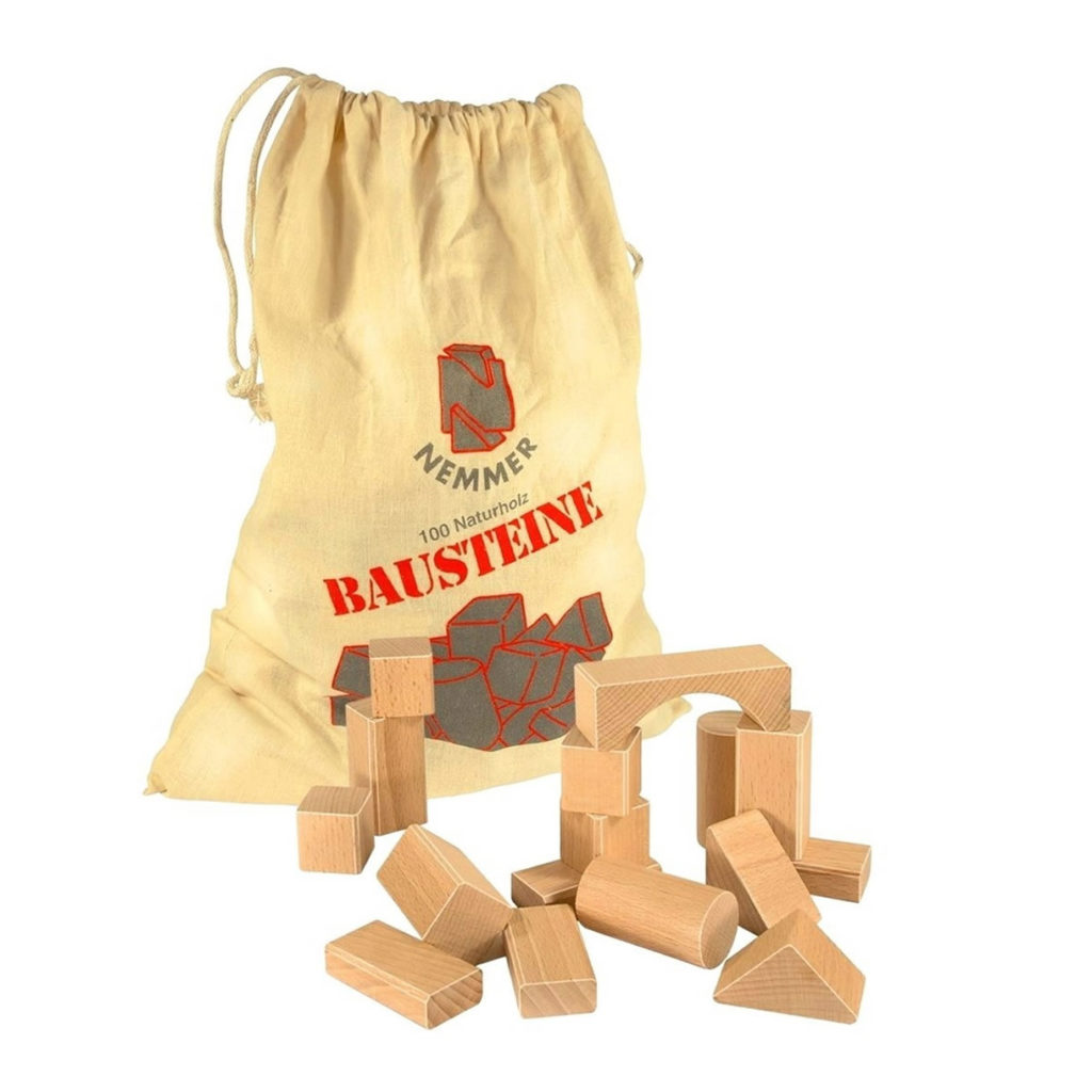 Holzbausteine 100 teilig Natur