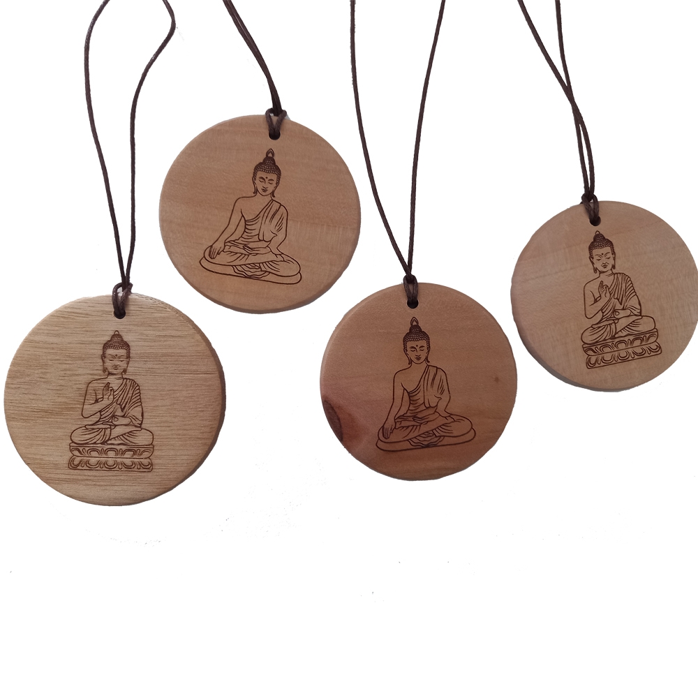 Holzkette Buddha