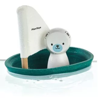 Plantoys Badespielzeug Segelboot Eisbär